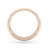Goldsmiths 4mm Slight Court Standard Matt Finished Wedding Ring In 18 Carat Rose Gold - Ring Size Q