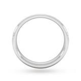 Goldsmiths 4mm Slight Court Extra Heavy Matt Finished Wedding Ring In 950  Palladium - Ring Size Z