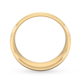 Goldsmiths 7mm Traditional Court Heavy Matt Finished Wedding Ring In 18 Carat Yellow Gold - Ring Size O
