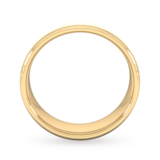 Goldsmiths 7mm D Shape Standard Matt Finished Wedding Ring In 9 Carat Yellow Gold - Ring Size P