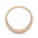 Goldsmiths 7mm D Shape Standard Matt Finished Wedding Ring In 9 Carat Rose Gold - Ring Size R