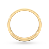 Goldsmiths 4mm D Shape Standard Matt Finished Wedding Ring In 18 Carat Yellow Gold - Ring Size Q