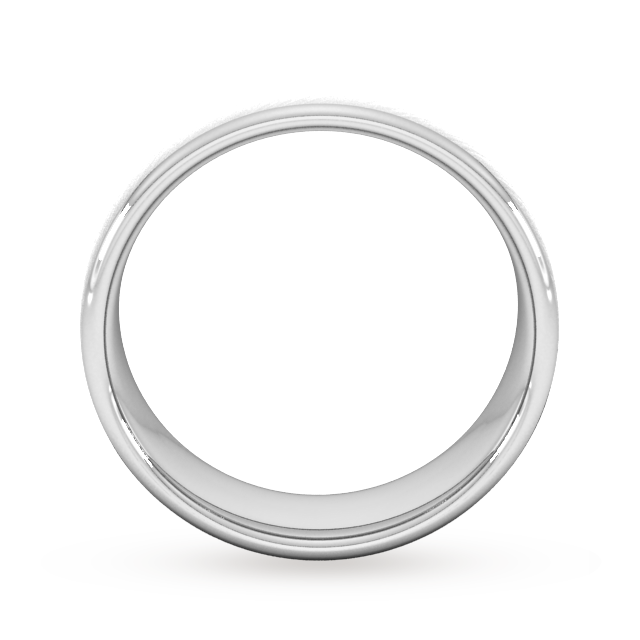 Goldsmiths 7mm Slight Court Extra Heavy Diagonal Matt Finish Wedding Ring In 18 Carat White Gold - Ring Size L Goldsmiths 7mm Slight Court Extra Heavy Diagonal Matt Finish Wedding Ring In 18 Carat White Gold - Ring Size L