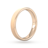 Goldsmiths 4mm Traditional Court Heavy Diagonal Matt Finish Wedding Ring In 9 Carat Rose Gold - Ring Size Q