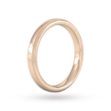 Goldsmiths 3mm Slight Court Extra Heavy Milgrain Edge Wedding Ring In 9 Carat Rose Gold