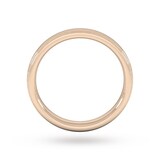 Goldsmiths 2mm Flat Court Heavy Milgrain Edge Wedding Ring In 18 Carat Rose Gold - Ring Size X