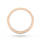 Goldsmiths 2mm Slight Court Standard Polished Chamfered Edges With Matt Centre Wedding Ring In 18 Carat Rose Gold - Ring Size K