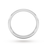 Best Luxury 
3mm Slight Court Extra Heavy Matt Centre With Grooves Wedding Ring In 950  Palladium