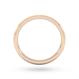 Goldsmiths 2mm Slight Court Standard Matt Finished Wedding Ring In 9 Carat Rose Gold - Ring Size K