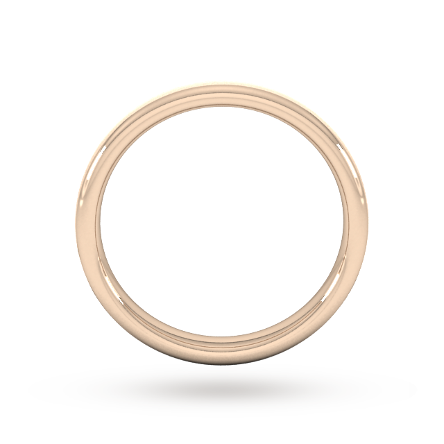 Goldsmiths 3mm Slight Court Heavy Matt Finished Wedding Ring In 9 Carat Rose Gold