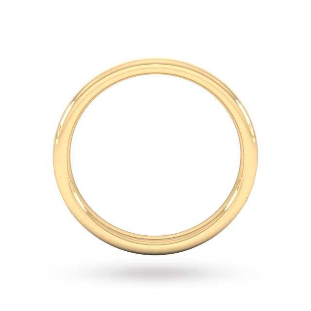 Goldsmiths 2.5mm Slight Court Standard Matt Finished Wedding Ring In 18 Carat Yellow Gold - Ring Size Z