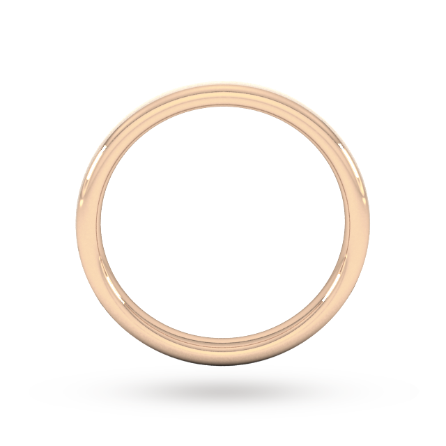 Goldsmiths 2.5mm Slight Court Standard Matt Finished Wedding Ring In 18 Carat Rose Gold - Ring Size O