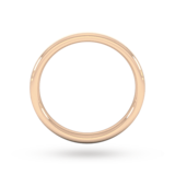 Goldsmiths 2.5mm Slight Court Heavy Matt Finished Wedding Ring In 18 Carat Rose Gold - Ring Size K