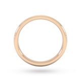 Goldsmiths 2.5mm Slight Court Extra Heavy Matt Finished Wedding Ring In 18 Carat Rose Gold - Ring Size K