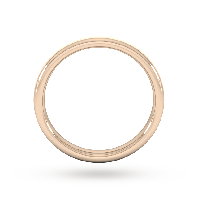Goldsmiths 3mm Traditional Court Heavy Matt Finished Wedding Ring In 9 Carat Rose Gold
