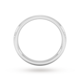 Goldsmiths 2.5mm D Shape Standard Matt Finished Wedding Ring In 9 Carat White Gold
