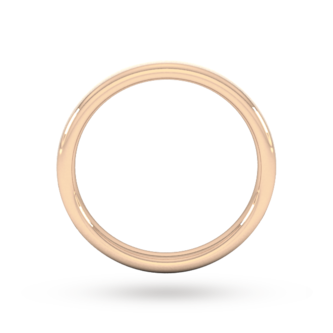 Goldsmiths 2.5mm D Shape Standard Matt Finished Wedding Ring In 9 Carat Rose Gold