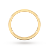 Goldsmiths 2.5mm D Shape Heavy Matt Finished Wedding Ring In 18 Carat Yellow Gold - Ring Size K