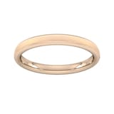 Goldsmiths 2.5mm D Shape Standard Matt Finished Wedding Ring In 18 Carat Rose Gold