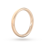 Goldsmiths 2.5mm D Shape Standard Matt Finished Wedding Ring In 18 Carat Rose Gold