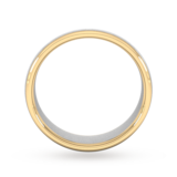 Goldsmiths 6mm Wedding Ring In 9 Carat White & Yellow Gold - Ring Size K