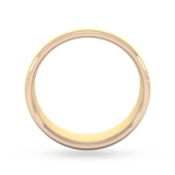 Goldsmiths 6mm Wedding Ring In 9 Carat Yellow & Rose Gold - Ring Size K