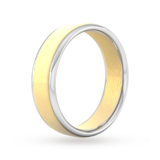 Goldsmiths 6mm Wedding Ring In 9 Carat Yellow & White Gold