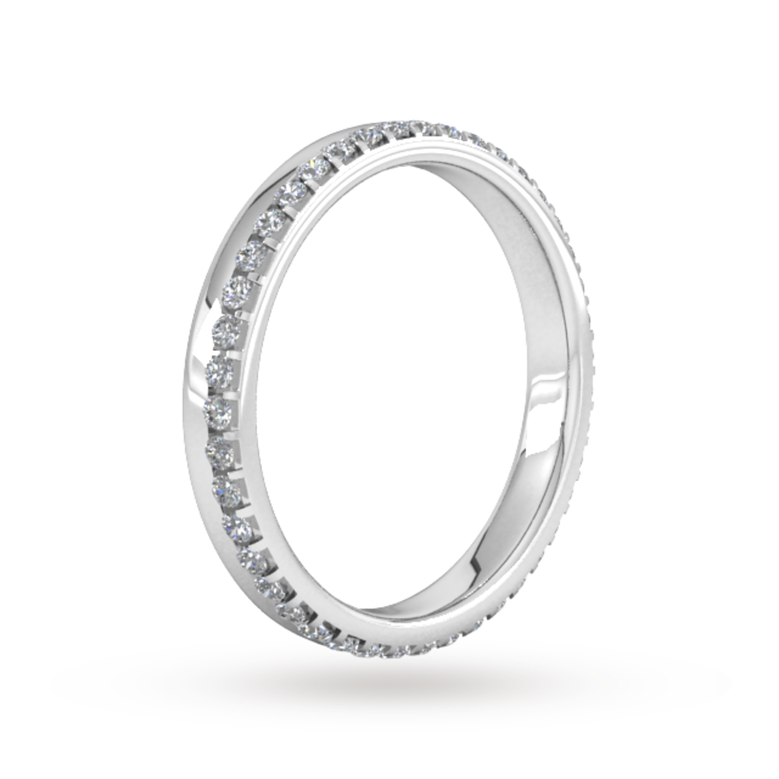 Goldsmiths 0.42 Carat Total Weight Brilliant Cut Wave Claw Set Diamond