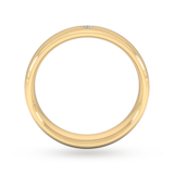 Goldsmiths 5mm Brilliant Cut Diamond Set Wedding Ring In 9 Carat Yellow Gold - Ring Size R