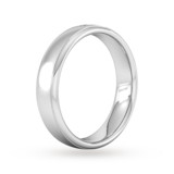Goldsmiths 5mm Brilliant Cut Diamond Set Wedding Ring In Platinum