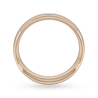Goldsmiths 6mm Brilliant Cut Diamond Set Wedding Ring In 18 Carat Rose Gold Goldsmiths 6mm Brilliant Cut Diamond Set Wedding Ring In 18 Carat Rose Gold