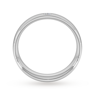 Goldsmiths 6mm Brilliant Cut Diamond Set Wedding Ring In Platinum Goldsmiths 6mm Brilliant Cut Diamond Set Wedding Ring In Platinum