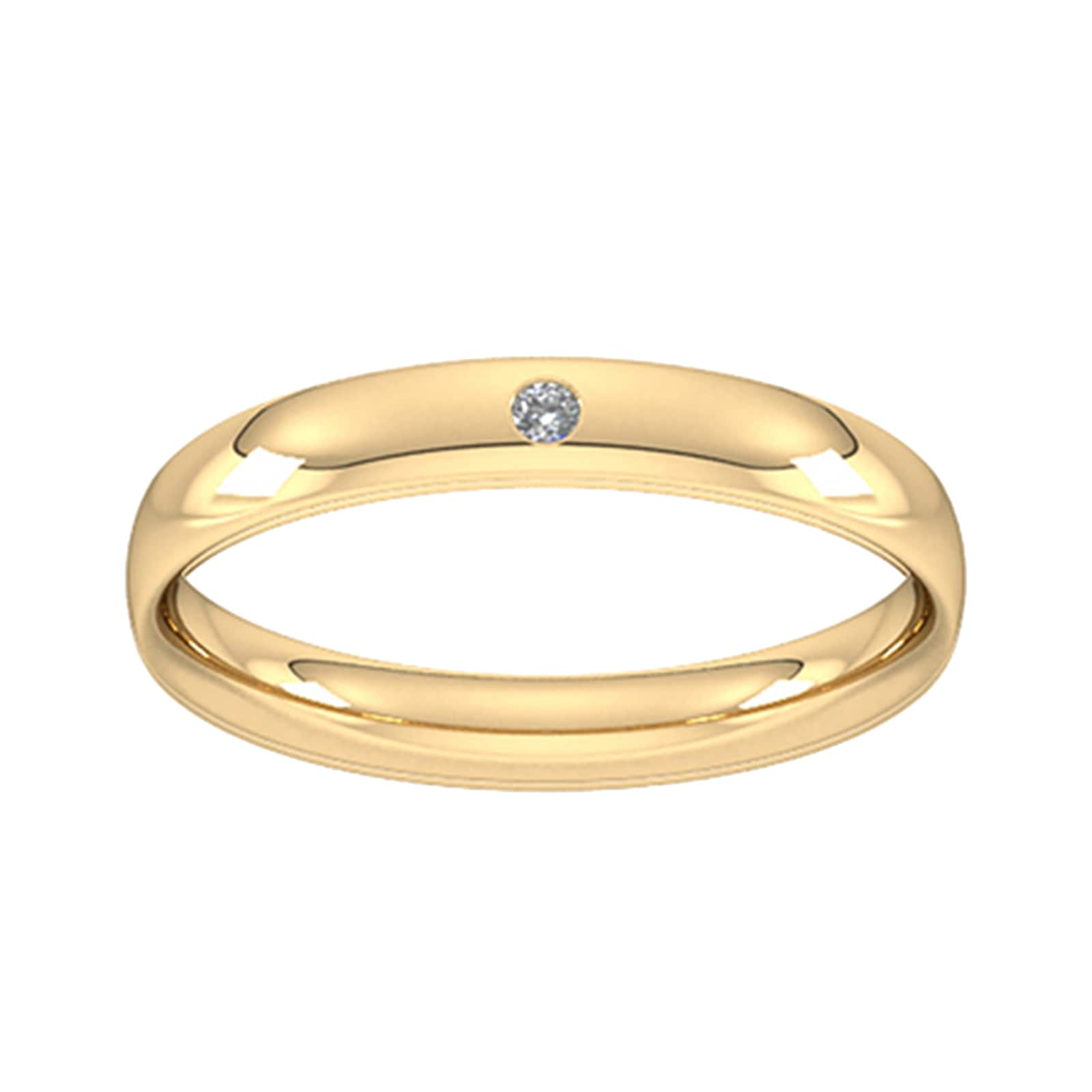 Yellow gold sale diamond wedding band