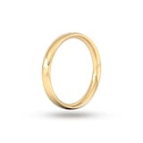 Goldsmiths 3mm Brilliant Cut Rub Over Diamond Set Wedding Ring In 9 Carat Yellow Gold