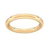 Goldsmiths 2.5mm Slight Court Extra Heavy Wedding Ring In 9 Carat Yellow Gold