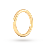Goldsmiths 2.5mm Slight Court Extra Heavy Wedding Ring In 9 Carat Yellow Gold
