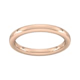 Goldsmiths 2.5mm Slight Court Extra Heavy Wedding Ring In 9 Carat Rose Gold - Ring Size K