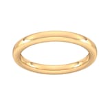 Goldsmiths 2.5mm Slight Court Extra Heavy Wedding Ring In 18 Carat Yellow Gold - Ring Size R