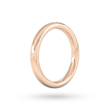 Goldsmiths 2.5mm Slight Court Extra Heavy Wedding Ring In 18 Carat Rose Gold - Ring Size K