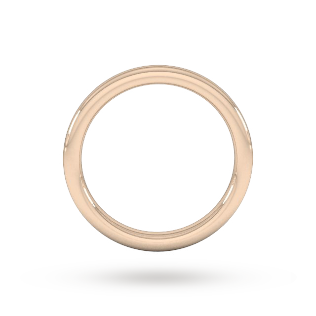Goldsmiths 2.5mm Slight Court Extra Heavy Wedding Ring In 18 Carat Rose Gold - Ring Size G