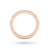Goldsmiths 2.5mm Slight Court Extra Heavy Wedding Ring In 18 Carat Rose Gold - Ring Size K
