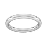 Goldsmiths 2.5mm Slight Court Extra Heavy Wedding Ring In Platinum - Ring Size H