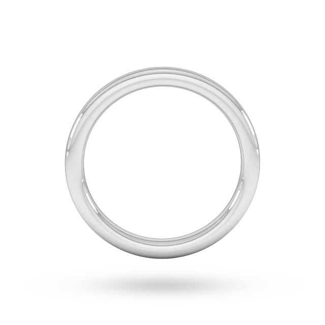Goldsmiths 2.5mm Slight Court Extra Heavy Wedding Ring In Platinum