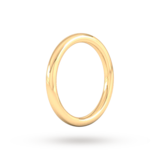 Goldsmiths 2mm Slight Court Extra Heavy Wedding Ring In 9 Carat Yellow Gold - Ring Size K