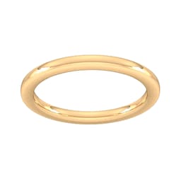 08305426 - 2mm Slight Court Extra Heavy Wedding Ring In 18 Carat Yellow Gold