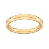 Goldsmiths 3mm Slight Court Extra Heavy Wedding Ring In 9 Carat Yellow Gold - Ring Size J