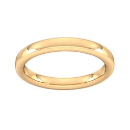 08305464 - 3mm Slight Court Extra Heavy Wedding Ring In 9 Carat Yellow Gold