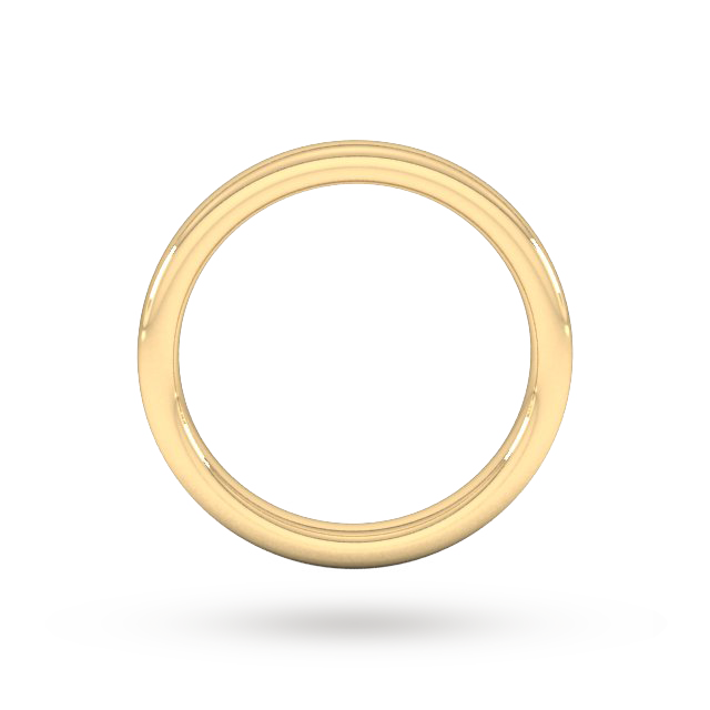 Goldsmiths 3mm Slight Court Extra Heavy Wedding Ring In 9 Carat Yellow Gold - Ring Size J