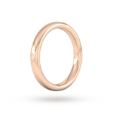 Goldsmiths 3mm Slight Court Extra Heavy Wedding Ring In 9 Carat Rose Gold