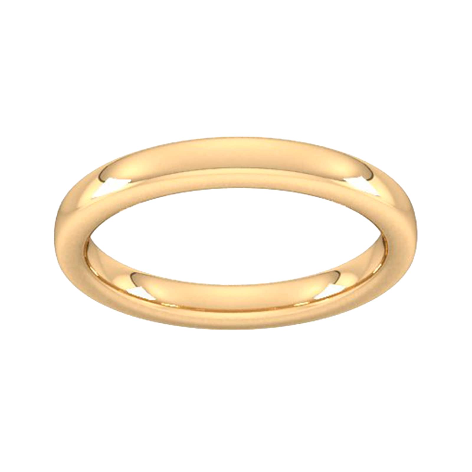 Goldsmiths 3mm Slight Court Extra Heavy Wedding Ring In 18 Carat Yellow Gold Goldsmiths 3mm Slight Court Extra Heavy Wedding Ring In 18 Carat Yellow Gold